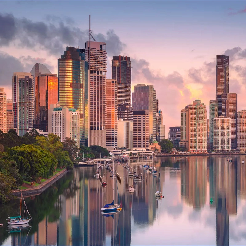 Brisbane skyline and top attractions in Queensland Australia
